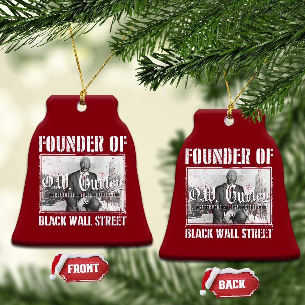 Founder Of Black Wall Street O.W. Gurley Ceramic Ornament Black History Month TS11 Print Your Wear