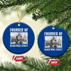 Founder Of Black Wall Street O.W. Gurley Ceramic Ornament Black History Month TS11 1pc Blue Print Your Wear