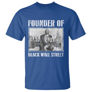 Founder Of Black Wall Street O.W. Gurley T Shirt Black History Month - PrintYourWear Size: S Color: Royal Blue