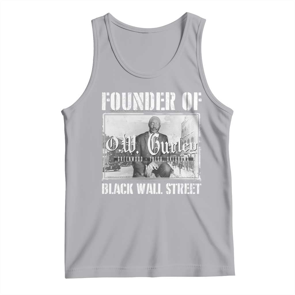 Founder Of Black Wall Street O.W. Gurley Tank Top Black History Month TS11 Athletic Heather Print Your Wear