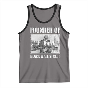 Founder Of Black Wall Street O.W. Gurley Tank Top Black History Month TS11 Deep Heather Black Print Your Wear