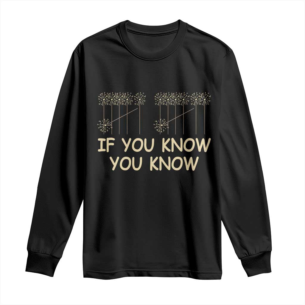 Funny 67 New Year Long Sleeve Shirt If You Know You Know Six Seven Meme Sparklers TS11 Black Print Your Wear