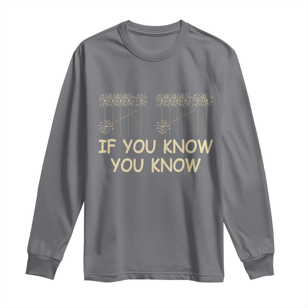Funny 67 New Year Long Sleeve Shirt If You Know You Know Six Seven Meme Sparklers TS11 Charcoal Print Your Wear