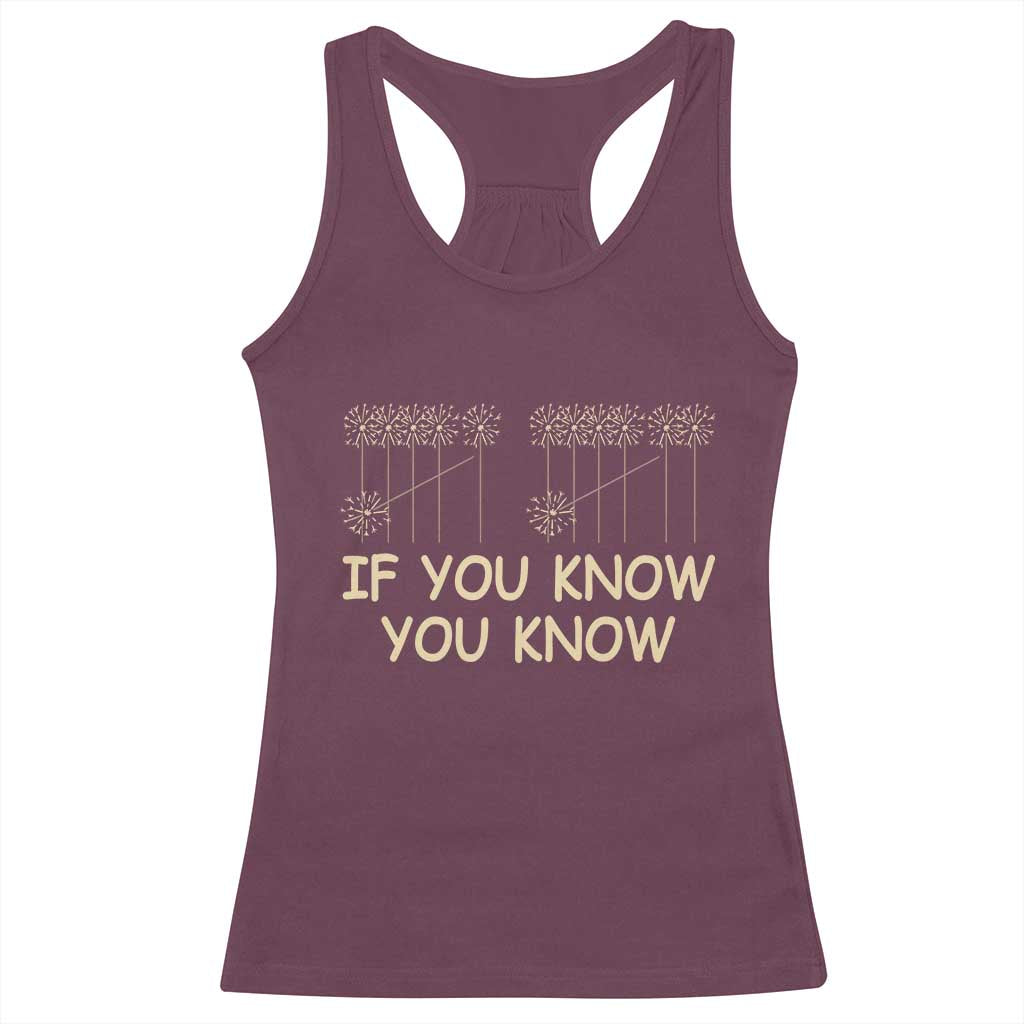 Funny 67 New Year Racerback Tank Top If You Know You Know Six Seven Meme Sparklers TS11 Maroon Print Your Wear