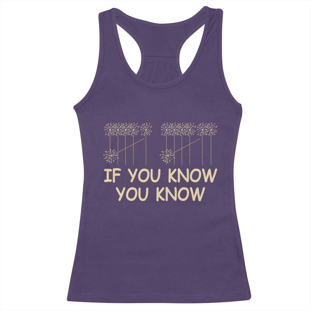 Funny 67 New Year Racerback Tank Top If You Know You Know Six Seven Meme Sparklers TS11 Purple Print Your Wear