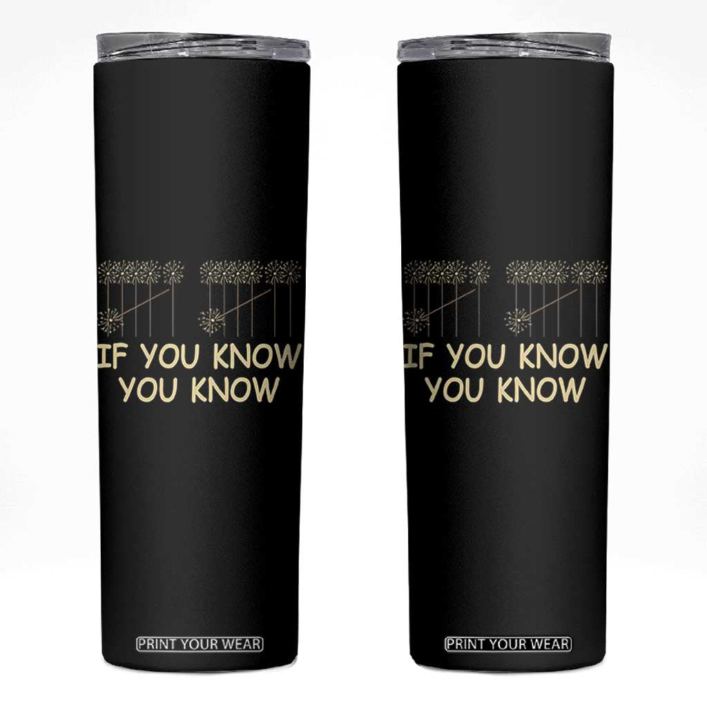 Funny 67 New Year Skinny Tumbler If You Know You Know Six Seven Meme Sparklers TS11 Black Print Your Wear