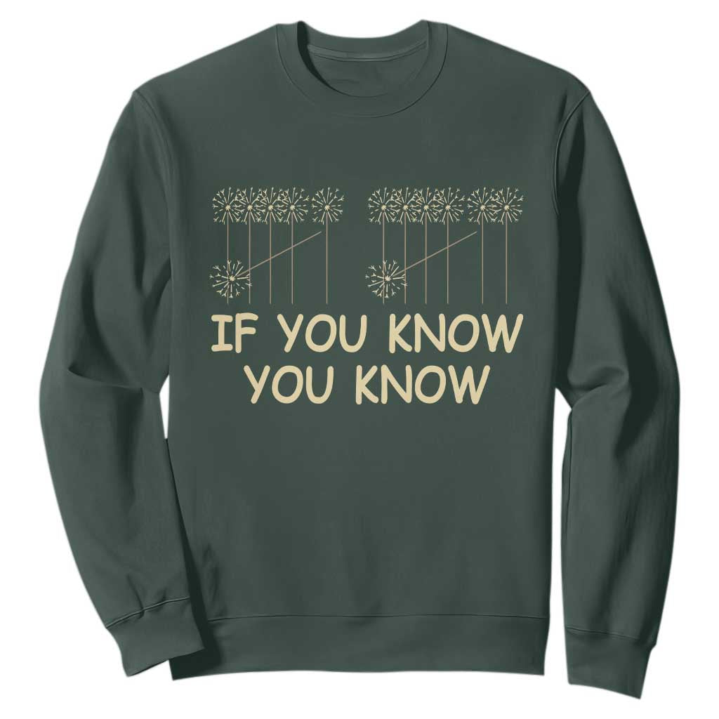 Funny 67 New Year Sweatshirt If You Know You Know Six Seven Meme Sparklers TS11 Dark Forest Green Print Your Wear