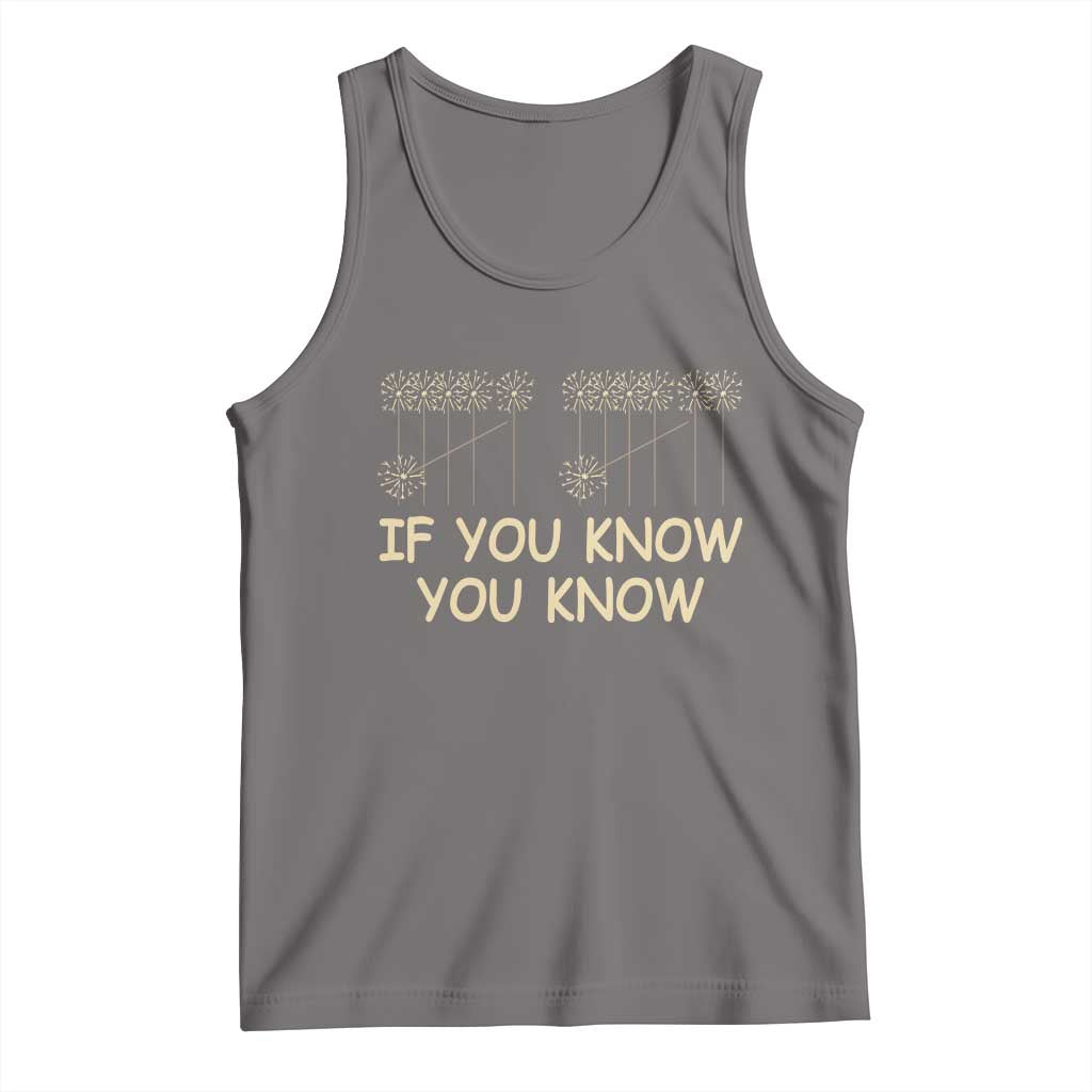 Funny 67 New Year Tank Top If You Know You Know Six Seven Meme Sparklers TS11 Deep Heather Print Your Wear