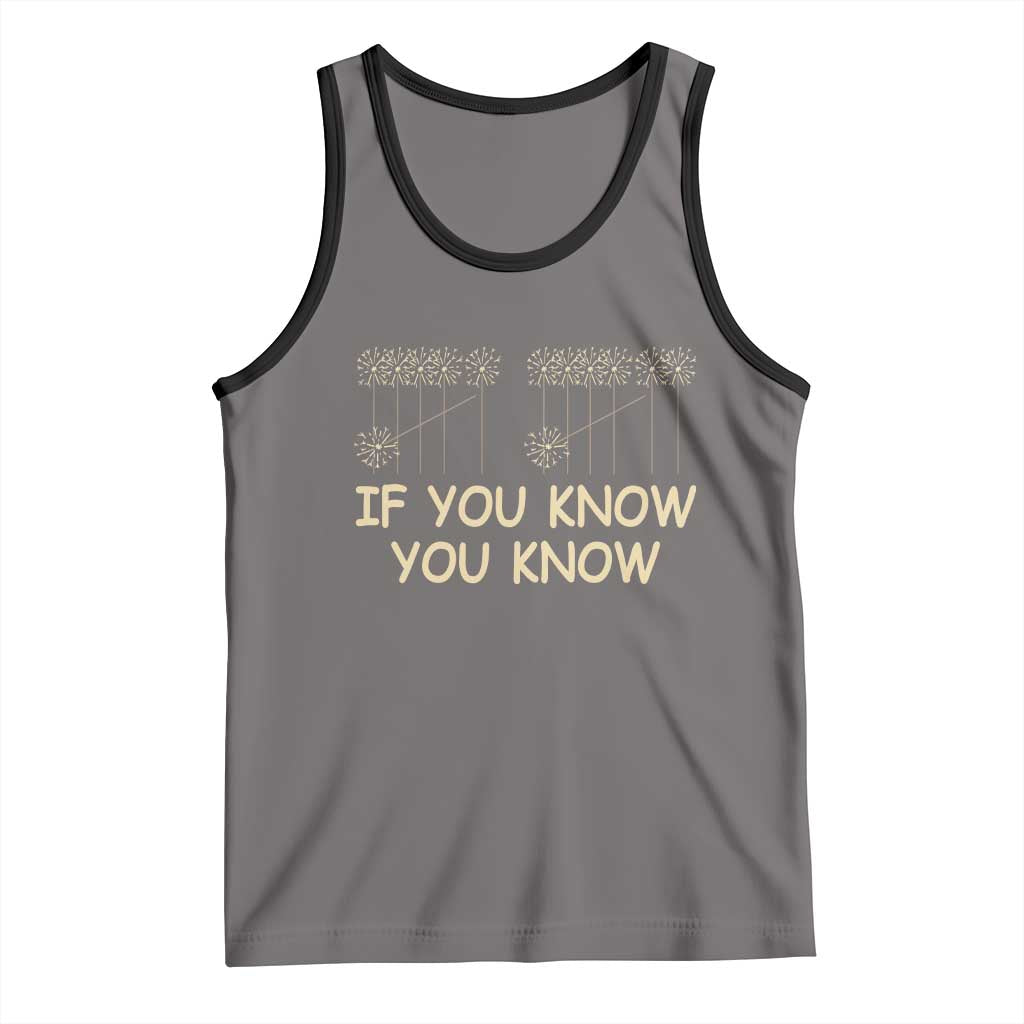 Funny 67 New Year Tank Top If You Know You Know Six Seven Meme Sparklers TS11 Deep Heather Black Print Your Wear