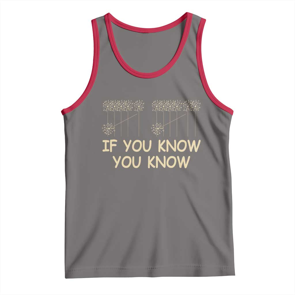 Funny 67 New Year Tank Top If You Know You Know Six Seven Meme Sparklers TS11 Deep Heather Red Print Your Wear