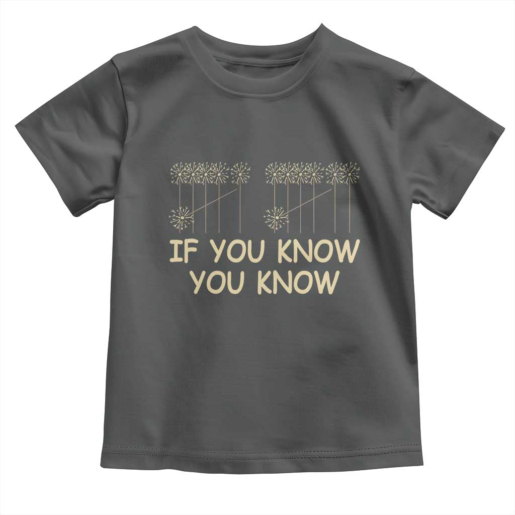 Funny 67 New Year Toddler T Shirt If You Know You Know Six Seven Meme Sparklers TS11 Dark Heather Print Your Wear