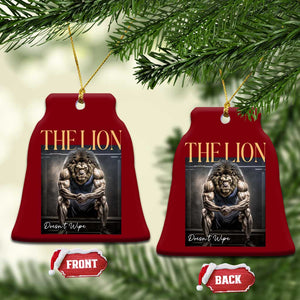 Funny The Lion Doesnt Wipe Ceramic Ornament Gen Z Joke Brainrot Raunchy Meme TS11 Print Your Wear