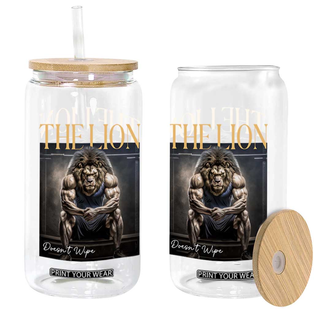 Funny The Lion Doesnt Wipe Glass Can Gen Z Joke Brainrot Raunchy Meme TS11 Print Your Wear