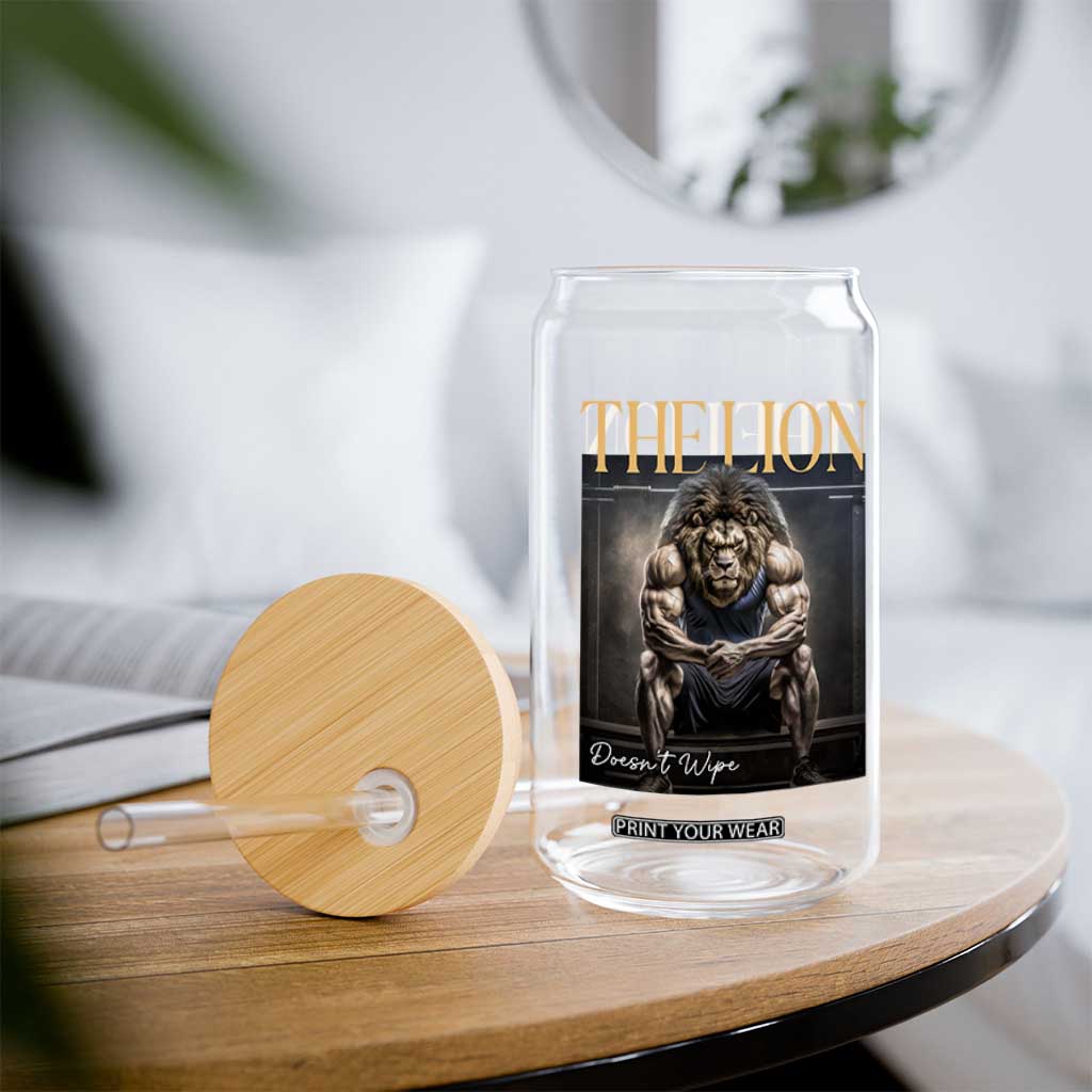 Funny The Lion Doesnt Wipe Glass Can Gen Z Joke Brainrot Raunchy Meme TS11 Print Your Wear