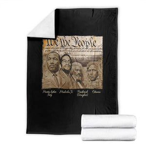 Civil Right Leaders Throw Blanket Martin Luther King Malcolm X Frederick Douglass Obama Black History Month TS11 Black Print Your Wear