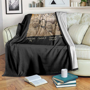 Civil Right Leaders Throw Blanket Martin Luther King Malcolm X Frederick Douglass Obama Black History Month TS11 Print Your Wear
