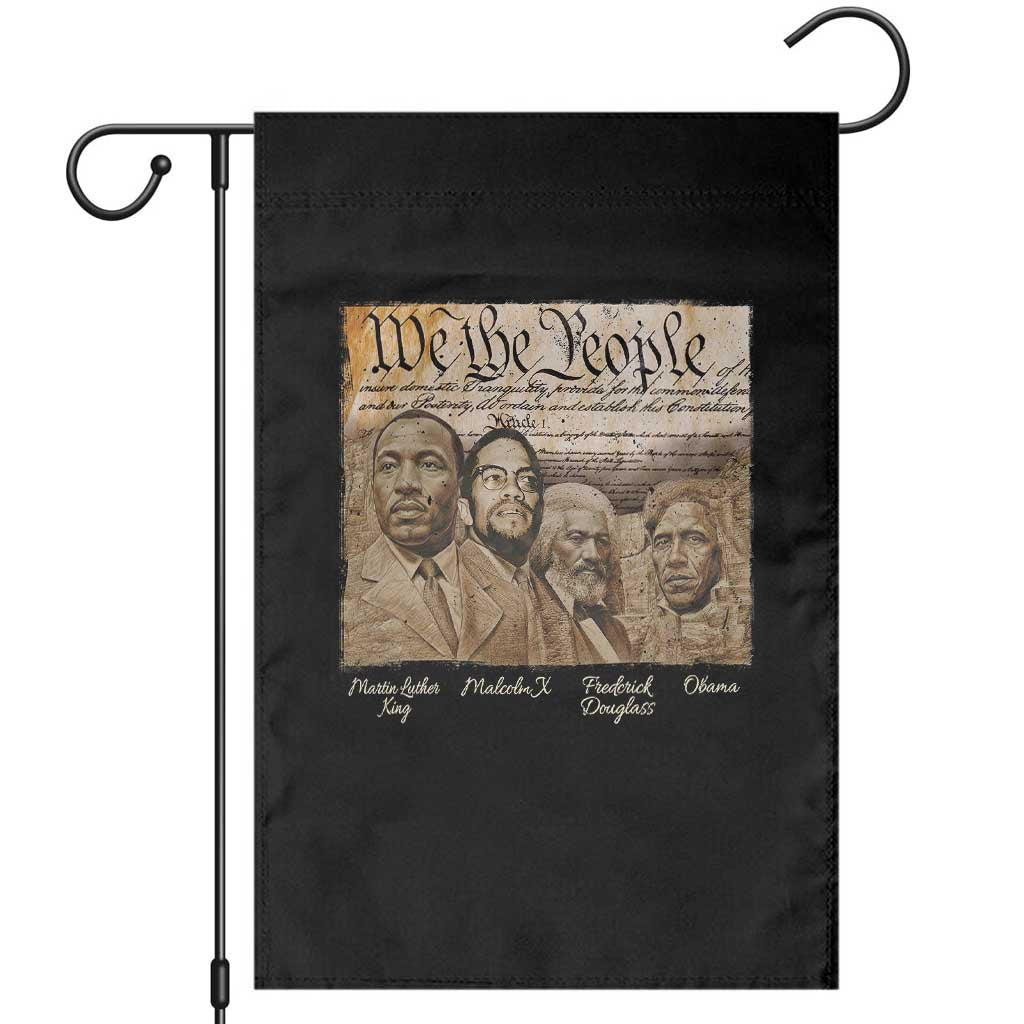 Civil Right Leaders Garden Flag Martin Luther King Malcolm X Frederick Douglass Obama Black History Month TS11 Black Print Your Wear