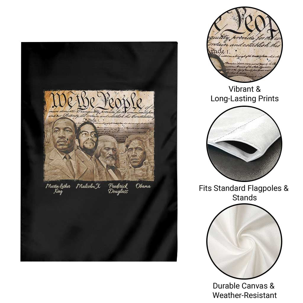 Civil Right Leaders Garden Flag Martin Luther King Malcolm X Frederick Douglass Obama Black History Month TS11 Print Your Wear