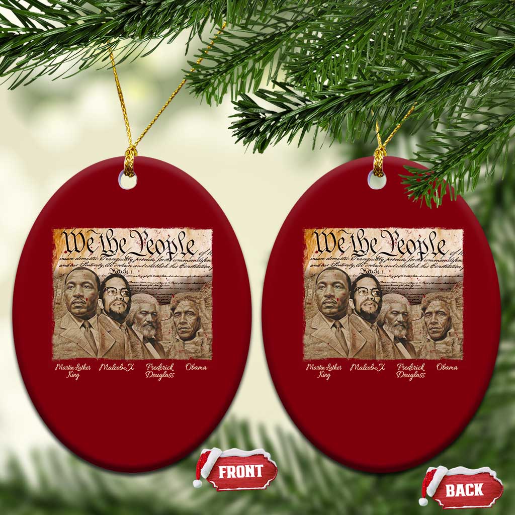 Civil Right Leaders Ceramic Ornament Martin Luther King Malcolm X Frederick Douglass Obama Black History Month TS11 Print Your Wear