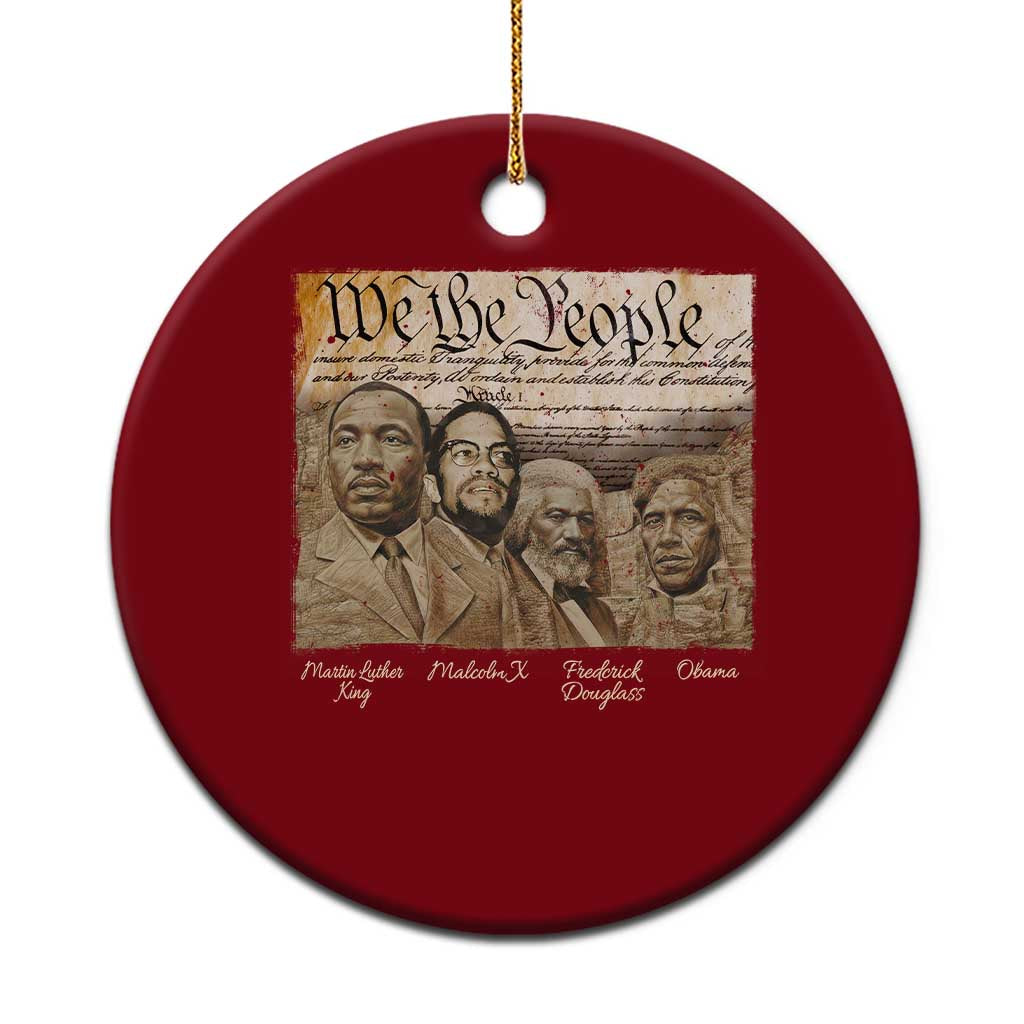 Civil Right Leaders Ceramic Ornament Martin Luther King Malcolm X Frederick Douglass Obama Black History Month TS11 1pc Red Print Your Wear
