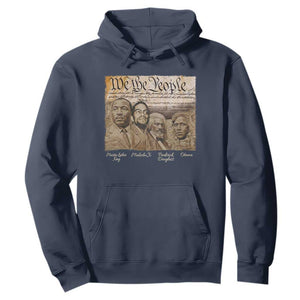 Civil Right Leaders Hoodie Martin Luther King Malcolm X Frederick Douglass Obama Black History Month TS11 Navy Print Your Wear