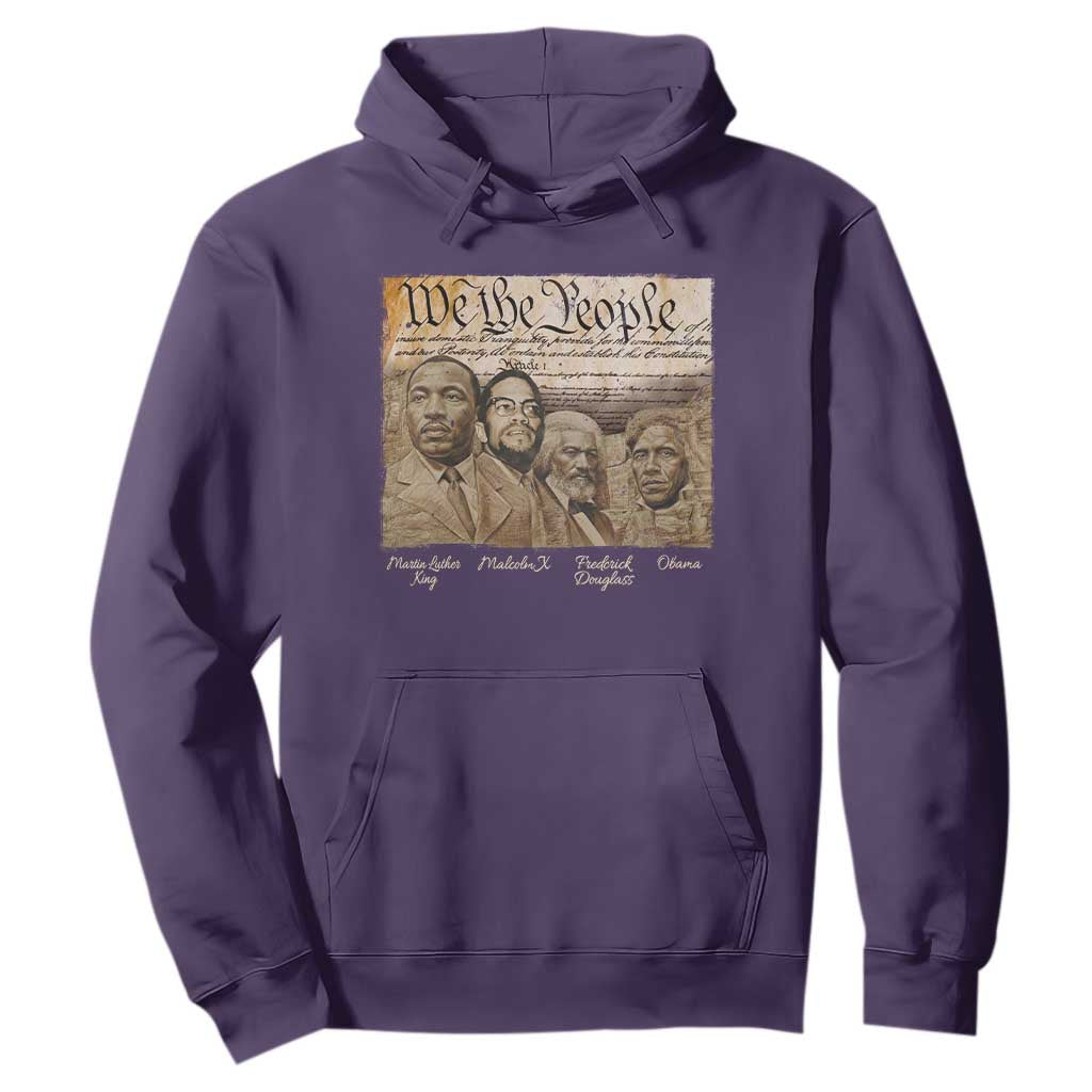 Civil Right Leaders Hoodie Martin Luther King Malcolm X Frederick Douglass Obama Black History Month TS11 Purple Print Your Wear