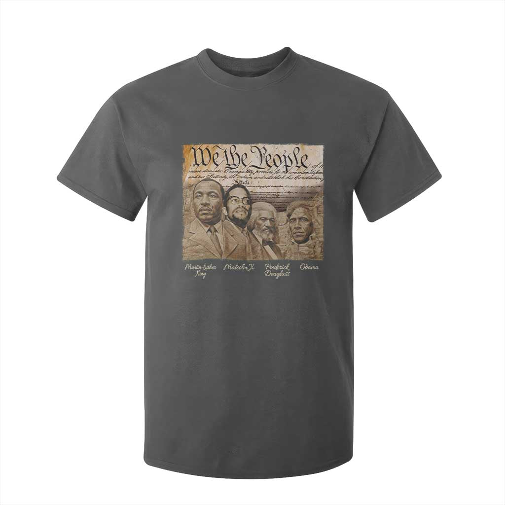 Civil Right Leaders T Shirt For Kid Martin Luther King Malcolm X Frederick Douglass Obama Black History Month TS11 Dark Heather Print Your Wear
