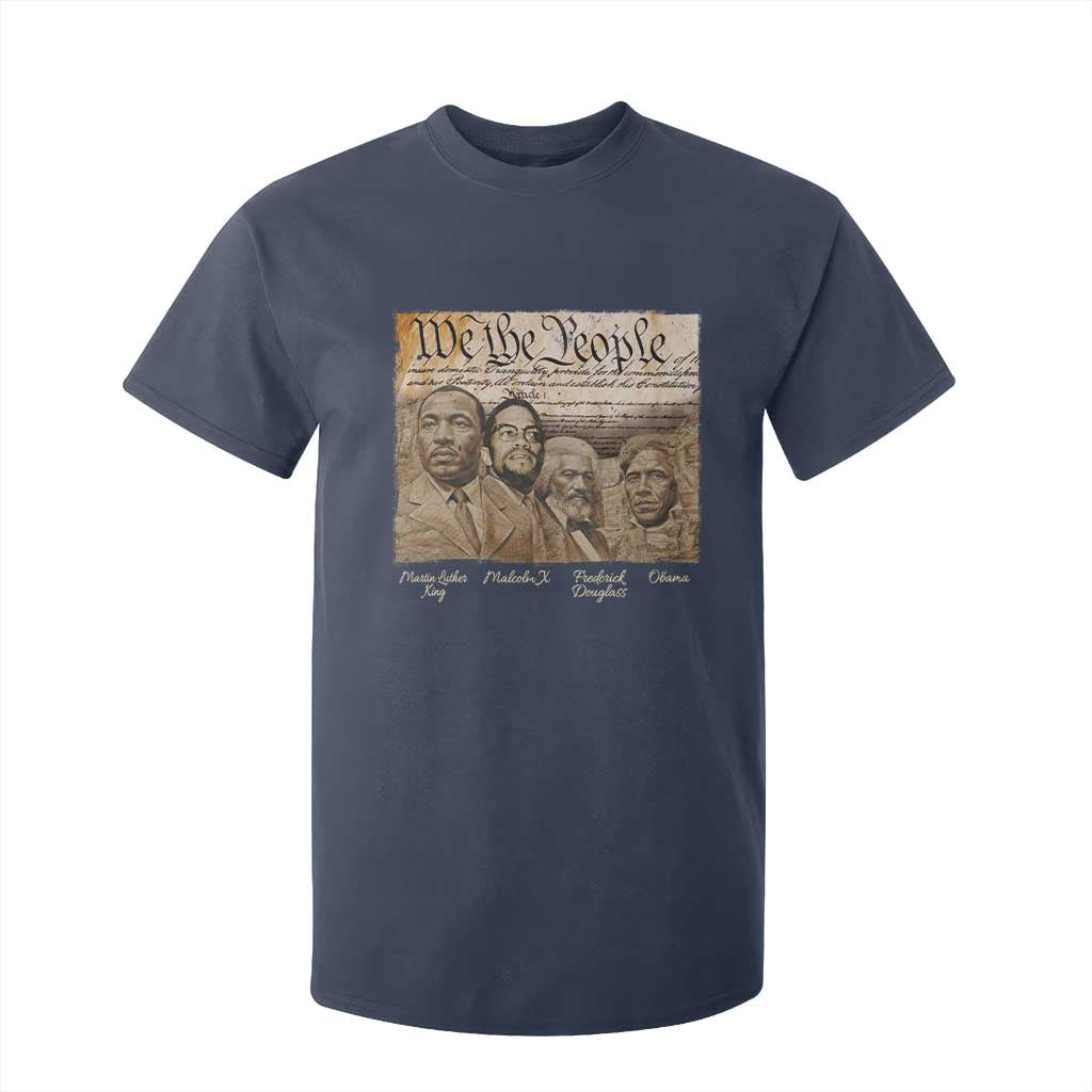 Civil Right Leaders T Shirt For Kid Martin Luther King Malcolm X Frederick Douglass Obama Black History Month TS11 Navy Print Your Wear
