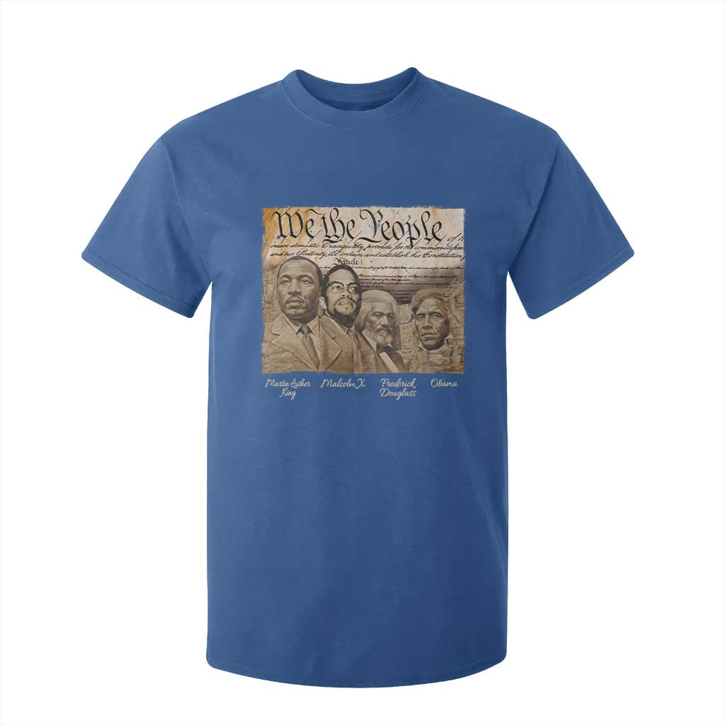 Civil Right Leaders T Shirt For Kid Martin Luther King Malcolm X Frederick Douglass Obama Black History Month TS11 Royal Blue Print Your Wear