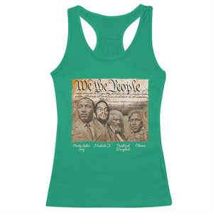 Civil Right Leaders Racerback Tank Top Martin Luther King Malcolm X Frederick Douglass Obama Black History Month TS11 Irish Green Print Your Wear