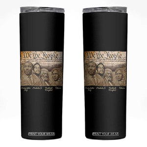 Civil Right Leaders Skinny Tumbler Martin Luther King Malcolm X Frederick Douglass Obama Black History Month TS11 Black Print Your Wear