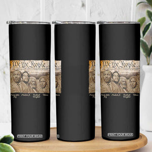 Civil Right Leaders Skinny Tumbler Martin Luther King Malcolm X Frederick Douglass Obama Black History Month TS11 Print Your Wear