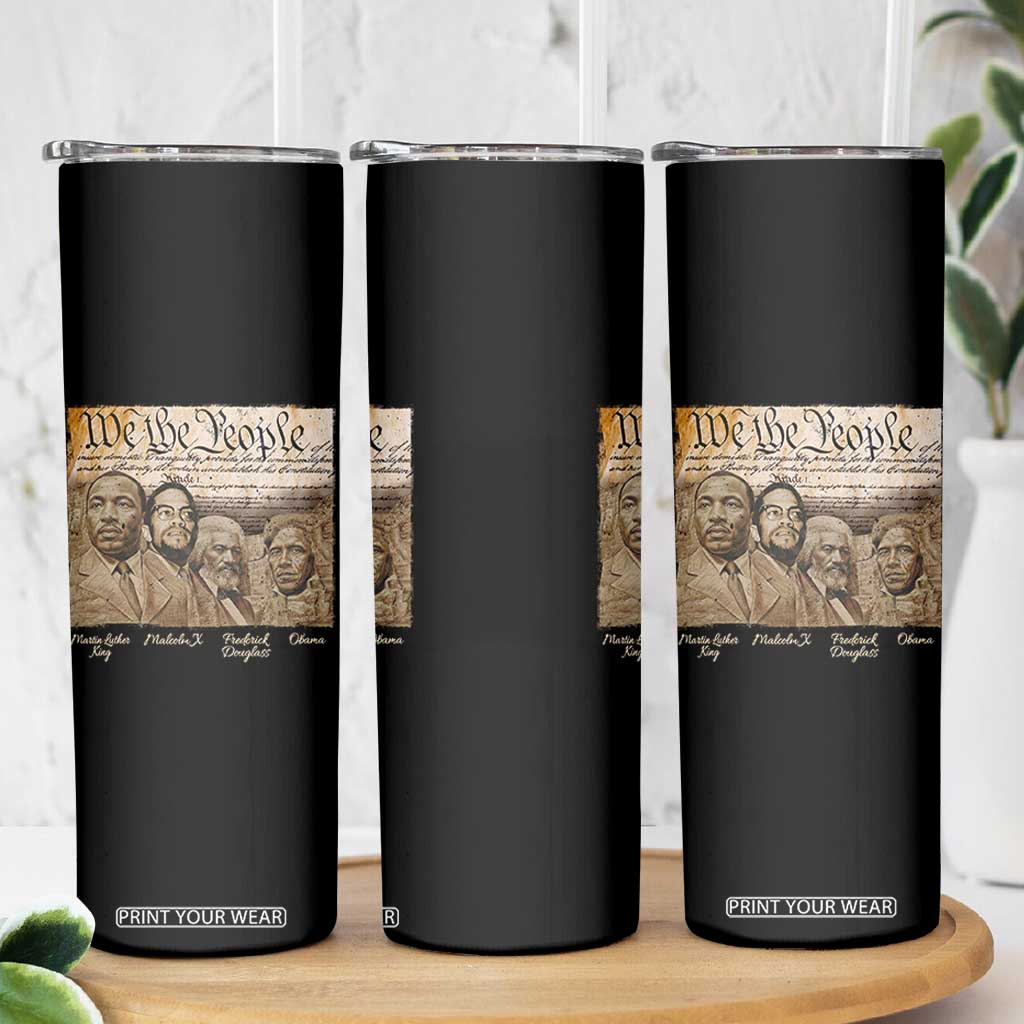 Civil Right Leaders Skinny Tumbler Martin Luther King Malcolm X Frederick Douglass Obama Black History Month TS11 Print Your Wear