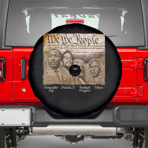 Civil Right Leaders Spare Tire Cover Martin Luther King Malcolm X Frederick Douglass Obama Black History Month TS11 Black Print Your Wear