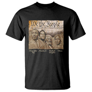 Civil Right Leaders T Shirt Martin Luther King Malcolm X Frederick Douglass Obama Black History Month TS11 Black Print Your Wear
