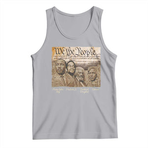 Civil Right Leaders Tank Top Martin Luther King Malcolm X Frederick Douglass Obama Black History Month TS11 Athletic Heather Print Your Wear