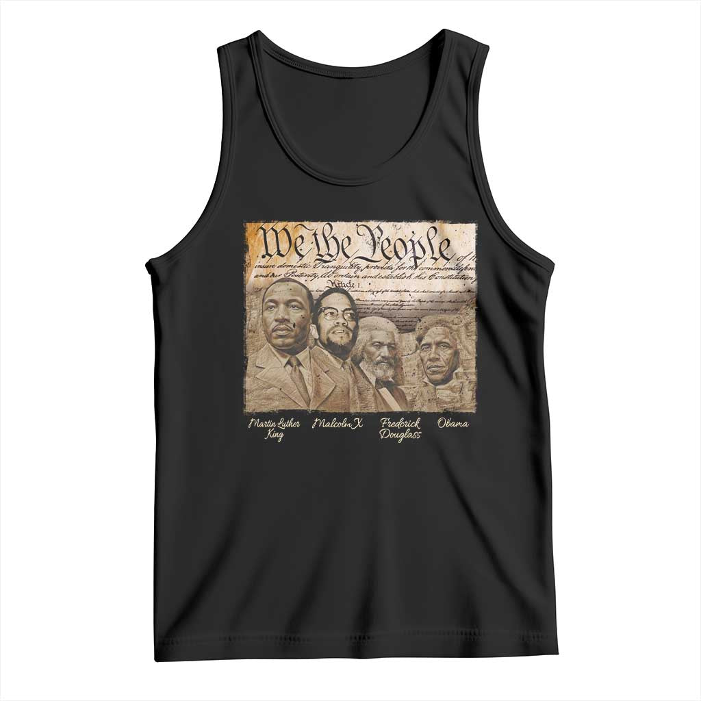 Civil Right Leaders Tank Top Martin Luther King Malcolm X Frederick Douglass Obama Black History Month TS11 Black Print Your Wear