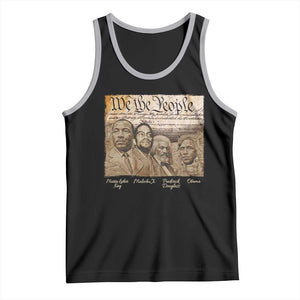 Civil Right Leaders Tank Top Martin Luther King Malcolm X Frederick Douglass Obama Black History Month TS11 Black Athletic Heather Print Your Wear