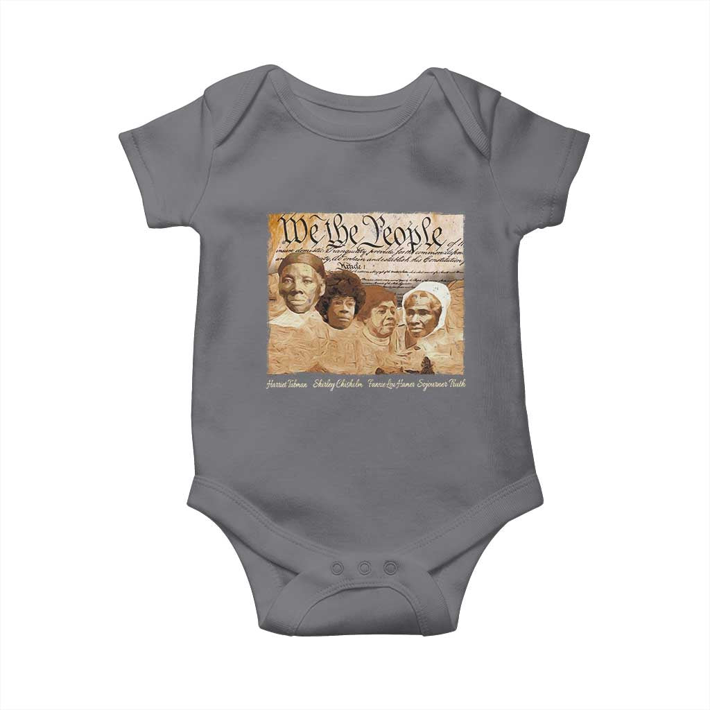 Black Women Leaders Baby Onesie Harriet Tubman Shirley Fannie Hamer Sojourner Truth Black History Month TS11 Charcoal Print Your Wear