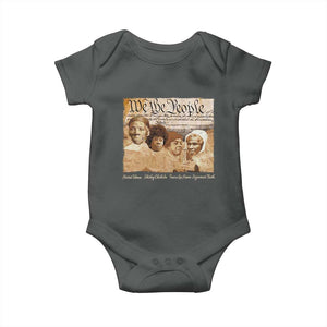 Black Women Leaders Baby Onesie Harriet Tubman Shirley Fannie Hamer Sojourner Truth Black History Month TS11 Dark Heather Print Your Wear