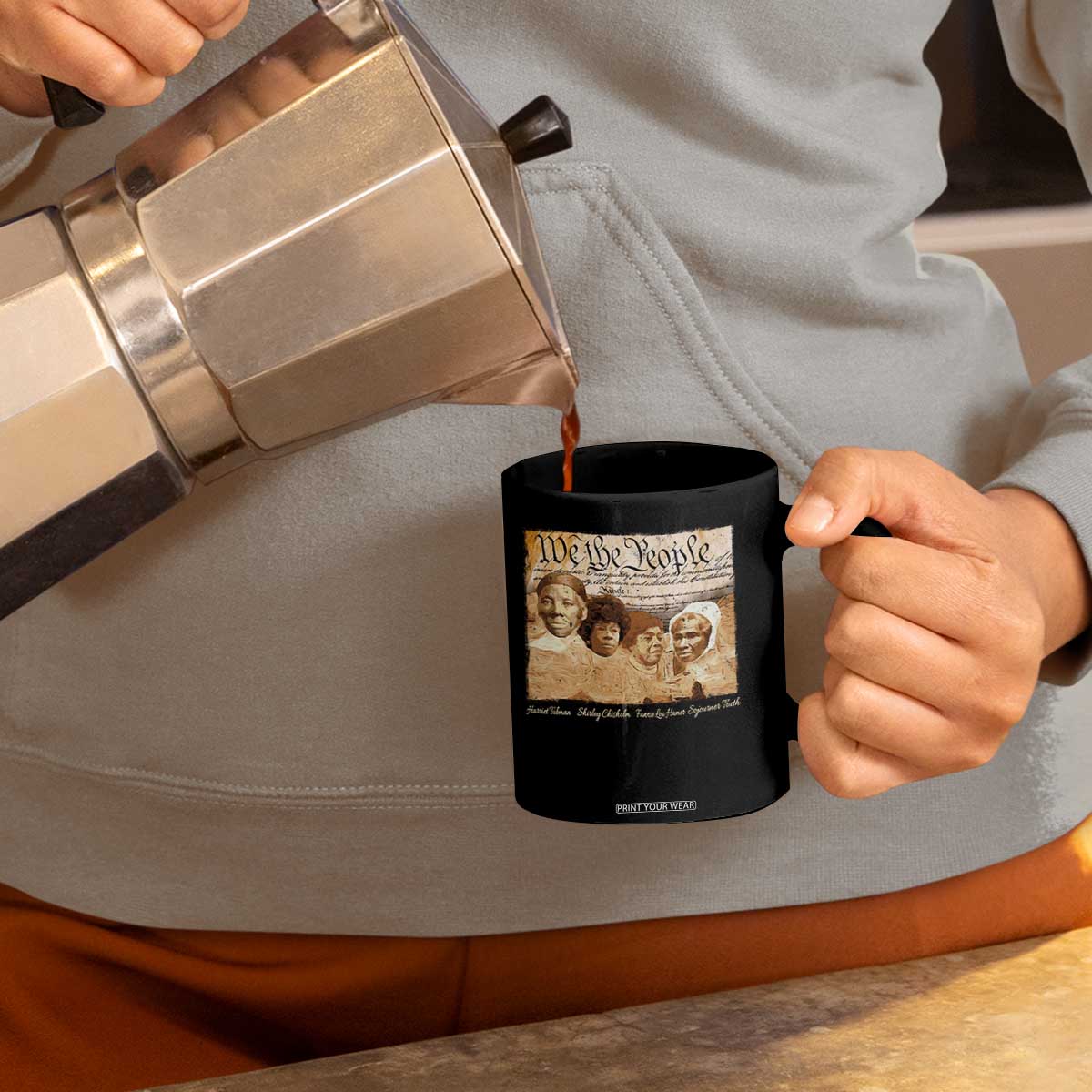 Black Women Leaders Coffee Mug Harriet Tubman Shirley Fannie Hamer Sojourner Truth Black History Month TS11 Print Your Wear