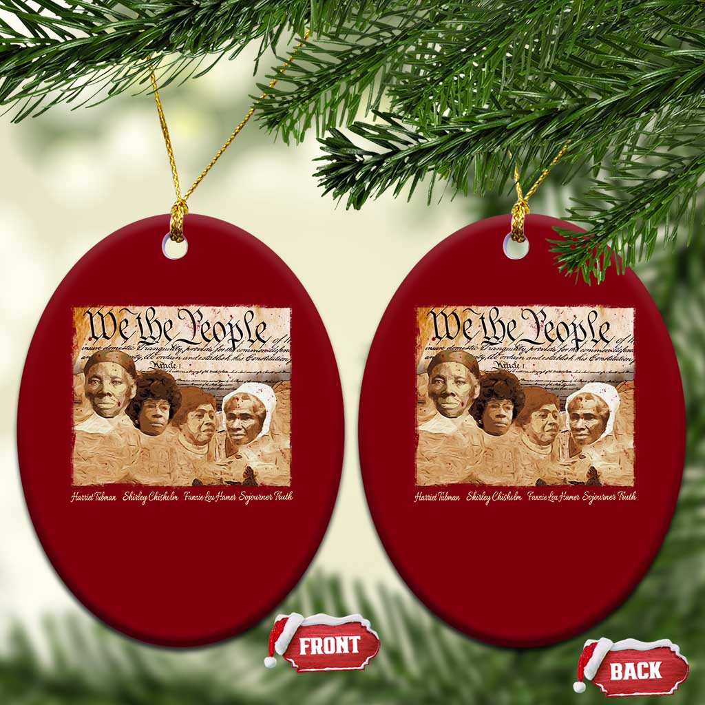 Black Women Leaders Ceramic Ornament Harriet Tubman Shirley Fannie Hamer Sojourner Truth Black History Month TS11 Print Your Wear