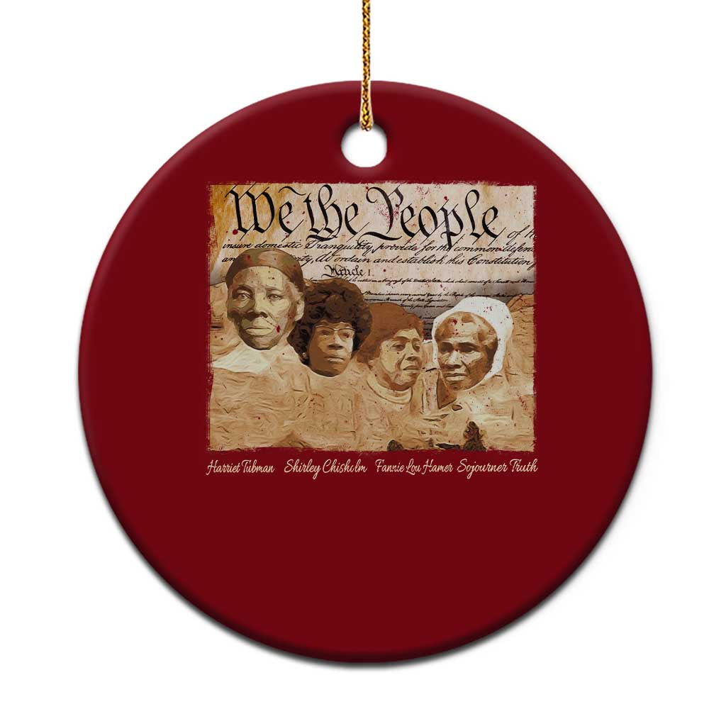 Black Women Leaders Ceramic Ornament Harriet Tubman Shirley Fannie Hamer Sojourner Truth Black History Month TS11 1pc Red Print Your Wear