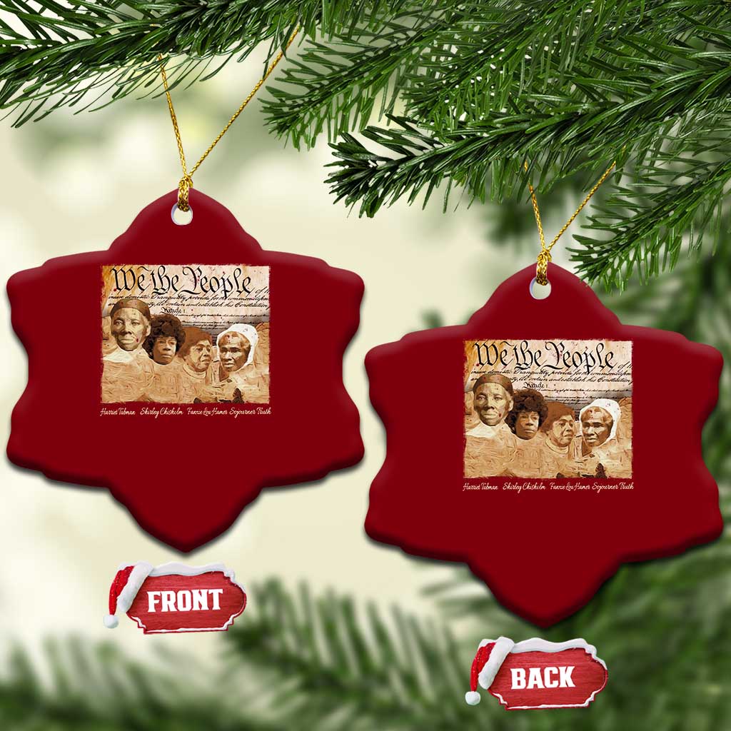 Black Women Leaders Ceramic Ornament Harriet Tubman Shirley Fannie Hamer Sojourner Truth Black History Month TS11 Print Your Wear