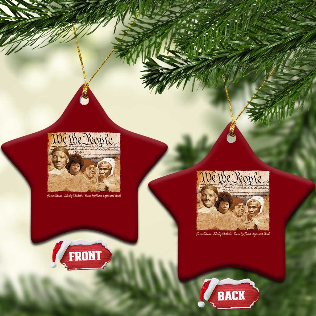 Black Women Leaders Ceramic Ornament Harriet Tubman Shirley Fannie Hamer Sojourner Truth Black History Month TS11 Print Your Wear