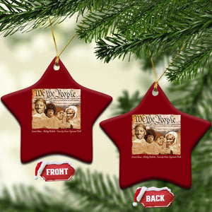 Black Women Leaders Ceramic Ornament Harriet Tubman Shirley Fannie Hamer Sojourner Truth Black History Month TS11 Print Your Wear