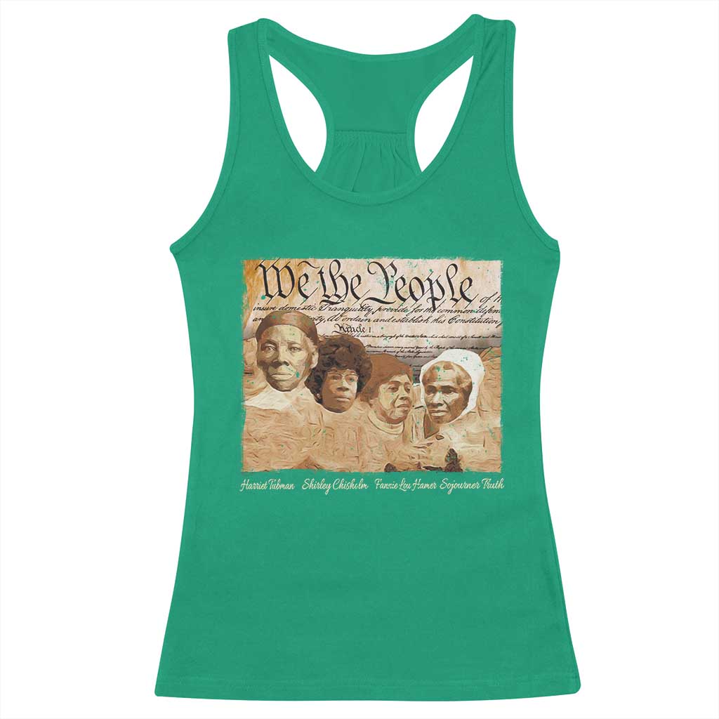 Black Women Leaders Racerback Tank Top Harriet Tubman Shirley Fannie Hamer Sojourner Truth Black History Month TS11 Irish Green Print Your Wear
