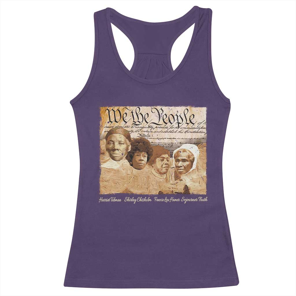 Black Women Leaders Racerback Tank Top Harriet Tubman Shirley Fannie Hamer Sojourner Truth Black History Month TS11 Purple Print Your Wear