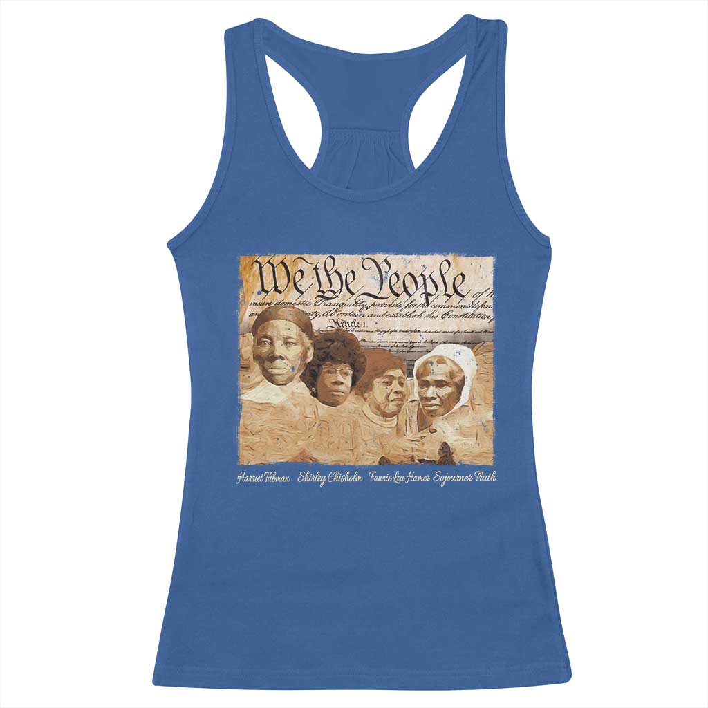 Black Women Leaders Racerback Tank Top Harriet Tubman Shirley Fannie Hamer Sojourner Truth Black History Month TS11 Royal Blue Print Your Wear
