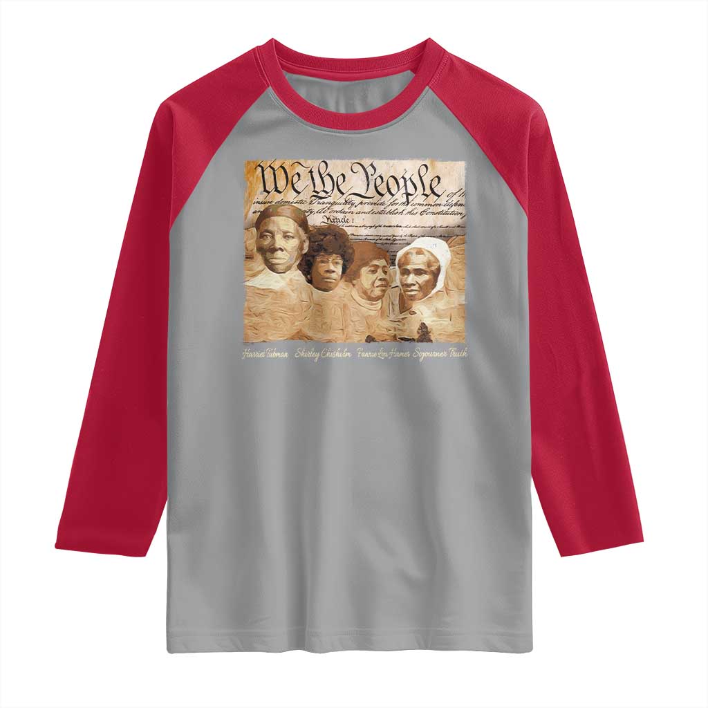 Black Women Leaders Raglan Shirt Harriet Tubman Shirley Fannie Hamer Sojourner Truth Black History Month TS11 Sport Gray Red Print Your Wear